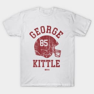 George Kittle San Francisco Helmet Font T-Shirt